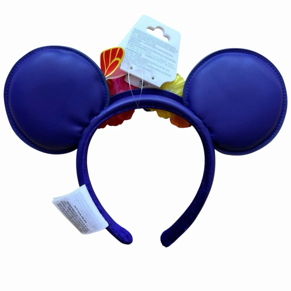 Disney Parks Tropical Tiki Aloha Encanto Floral Minnie Mouse Ears Headband NWT
